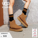 UGG秋季新款女士舒适时尚厚底经典迷你雪地靴1166731CHE|栗色37