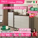 凯萨罗列  KSALOY五斗八斗柜实木柜意式极简卧室客厅轻奢床尾靠墙储物柜高端收纳柜 五斗柜+1.6米八斗柜【卡其灰色】 【FAS级环保+不沾指纹烤漆】