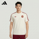 阿迪达斯（adidas）三叶草世界杯球衣T恤男西班牙足球国家队2026新款圆领短袖JZ2256M