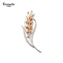 Eternelle法国永恒气质麦穗胸针高档精致大衣配饰别针胸花生日礼物