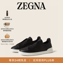 Zegna[明星同款]杰尼亚男鞋Triple Stitch™SECONDSKIN休闲鞋 黑色 43 (9)