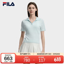 FILA 斐乐官方女子编织衫2026夏季新款时尚休闲简约修身短袖上衣