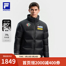 斐乐（FILA） 4810凌峰鹅绒羽绒服2025冬男士滑雪运动外套 深黑-BK L 175/96A/L