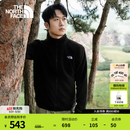 北面（The North Face）抓绒衣男Glacier外套户外保暖可做冲锋衣内胆26春夏上新|8FHX JK3/宇宙黑 XL/180