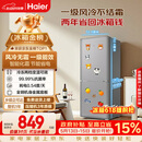 海尔（Haier）「一级能效风冷无霜」165L两门家用小户型冰箱真省电抗菌净味灰色HC2-165WGHC2E9S9国家补贴