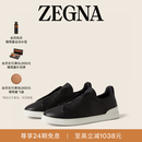 Zegna[明星同款]杰尼亚男鞋Triple Stitch™SECONDSKIN休闲鞋 黑色 43 (9)