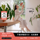爱步（ECCO）单鞋女 26年夏季新款轻奢商务通勤羊皮浅口粗跟高跟鞋 丽芙250613 冰白色25061301017 37