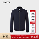 PORTS宝姿男装秋冬款休闲保暖加棉飞行夹克MM9J103NWF029 DK NAVY S