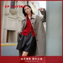 EP雅莹毛呢大衣女 100纯羊毛静奢风中长款外套 商场同款8305A 驼色 M