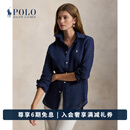Polo Ralph Lauren 拉夫劳伦 女装 经典版型亚麻衬衫RL28071 410-深蓝色 M