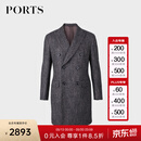 PORTS宝姿男装简约气质毛呢大衣毛呢大衣ML9C006LFF053 藏青色            XL