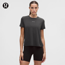 lululemon丨Jersey 女士训练经典剪裁短袖T恤 *文字徽标 LW3KMGS 石墨灰 S /6