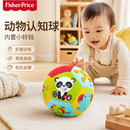 费雪（Fisher-Price）动物认知球新生儿布艺玩具球婴幼儿手抓球儿童玩具生日礼物礼品