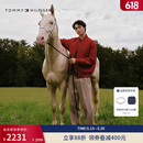 Tommy Hilfiger【马年新年系列】明星同款26男女双面棒球棉夹克运动员同款 红色/藏青色XMP L