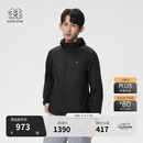 KOLON SPORT/可隆户外皮肤衣 男士EGG-LITE轻盈夹克轻量风衣 LHJK5MNK75-BK 黑色 XL 180/100A