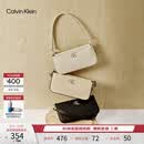 Calvin Klein【520礼物】腋下包休闲通勤包包字母拉链CK女包单肩法棍包