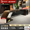 荣世登老板桌总裁桌简约现代时尚大班台经理桌办公室大气单人办公桌 2.8米老板桌+老板椅+2.8米资料柜