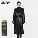 JNBY/江南布衣秋季环保仿皮衣H型风衣衬衫领高级感百搭5O9A12510