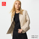 优衣库女装男装休闲短茄克/巴恩风外套夹克483807 484664 483807/31米色 M