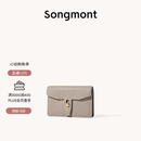 Songmont山下有松循迹系列钱包设计师款皮夹短款卡包夹礼物男女零钱包 风衣灰 预售10天