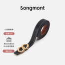 Songmont山下有松女士腰带双面自由搭配裤带头层牛皮装饰皮带 环环相扣S码 现货