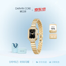 Darwin Core黛文珂小金玉镶钻满天星复古防水手表女高级感黑金生日礼物送女友