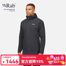 Rab新品男士户外高山保暖运动透气骑行防风徒步轻量棉服 QIP-17 黑色BLK L