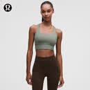 lululemon丨Energy 女士交叉肩带长款运动内衣 *Evolve LW2EKIS 柳叶绿 M