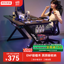 京东京造泰坦A3电竞桌台式电脑桌子实木ENF级家用书桌办公桌碳纤维纹1.4m