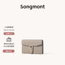 Songmont山下有松循迹系列钱包设计师款皮夹短款卡包夹礼物男女零钱包 风衣灰 预售10天