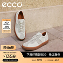 爱步（ECCO）百搭休闲鞋男 26春夏新款复古德训鞋舒适板鞋男鞋 柔酷10号560104 白色/砂砾灰56010458336 42 （尺码偏大）