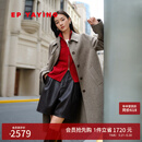 EP雅莹毛呢大衣女 100纯羊毛静奢风中长款外套 商场同款8305A 驼色 M