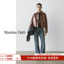 Massimo Dutti年中特惠2026女装轻奢机车风高智感短款纳帕真皮夹克04785645 摩卡棕 XS (CN 165/84A)