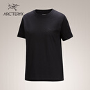 ARC'TERYX始祖鸟 KRAGG COTTON LITTLE BIRD CREW SS 女子 棉质短袖T恤 BLACK/BLACK/黑色/黑色 M