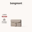 Songmont山下有松循迹系列钱包设计师款皮夹短款卡包夹礼物男女零钱包 风衣灰 预售10天