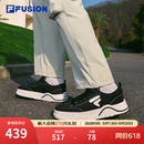FILAFUSION 斐乐潮牌【章昊同款】男鞋厚底帆布鞋运动休闲鞋 黑/奶白-BG 41