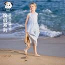 馋嘴狗（CHANZUIGOU）童装女童海岸漫游度假贝壳裙2026夏季新款洋气复古风连衣裙
