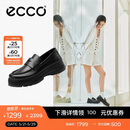 爱步（ECCO）乐福鞋 时尚厚底增高休闲皮鞋女 踪迹30女鞋系列220723 黑色 37