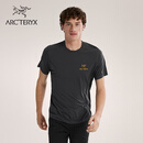 ARC'TERYX始祖鸟 MOTUS CREW ARC'WORD SS 男子 运动短袖T恤 BLACK HEATHER/黑灰色 L