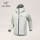 ARC'TERYX始祖鸟 ALPHA SV JACKET 防水 男子 硬壳夹克 SEA SALT / BLACK/流木白/黑色 S