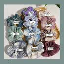 赞婴美韩版小清新发圈布艺头绳 大肠发圈学院系女孩 温柔风发绳头饰 【树莓红茶】1个