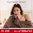 维多利亚的秘密 logo字母肩带舒适无痕时尚文胸内裤内衣套装礼物 54A2黑色-无钢圈 75B (34B)+S