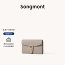 Songmont山下有松循迹系列钱包设计师款皮夹短款卡包夹礼物男女零钱包 风衣灰