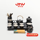 陆宴丨京红运真裸价·功夫茶具套装茶杯茶壶高档黑陶提梁壶6杯套装