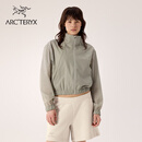 ARC'TERYX始祖鸟 NAYA CROPPED STOWHOOD 女子 风壳®夹克 HABITAT/岩灰绿 L