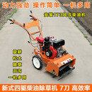 妙普乐多功能四驱汽油除草开沟机小型家用小型耕耘机锄草松土开沟起垄多 新款四驱 电启动173柴油 50型+全套农具+19