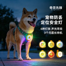 奇灵先锋宠物定位器发光项圈夜晚遛狗夜灯苹果airtag平替GPS防走丢神器 【苹果专用】全球精准定位+七彩炫光+超长续航