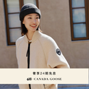 加拿大鹅（Canada Goose）Sierra女士黑标羊毛抓绒外套飞行员夹克 7224WB 9950 浅黄褐色 XL