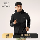 ARC'TERYX始祖鸟 INCENDO HYBRID HOODY 防风 男子 软壳夹克 BLACK/黑色 L