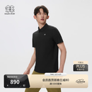 KOLON SPORT/可隆户外休闲衣 男士抗皱透湿AIRMESH热压POLO衫 LHPT6MN087-BK 黑色 （尺码偏小） 2XL 185/104A